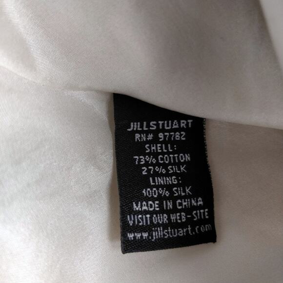 JILL STUART COLLECTION Lindsay Cherry Print Dress White and Black Strapless Sz 0 - Picture 6 of 7